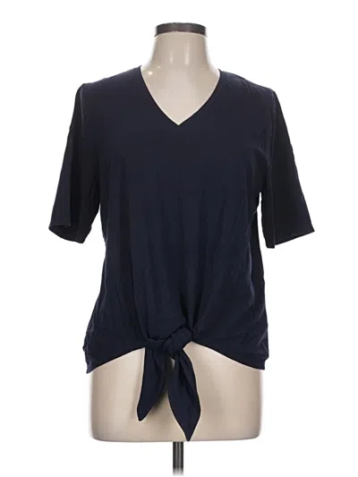 Pre-owned Chico's Short Sleeve T-shirt In Blue