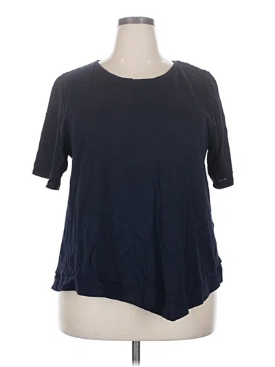 Pre-owned Chico's Short Sleeve T-shirt In Blue