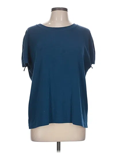 Pre-owned Chico's Short Sleeve T-shirt In Blue