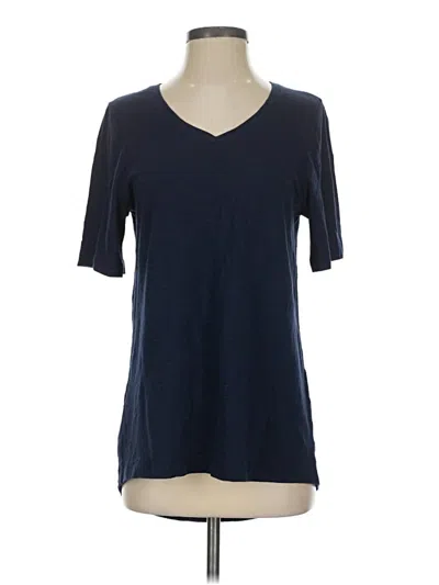 Pre-owned Chico's Short Sleeve T-shirt In Blue