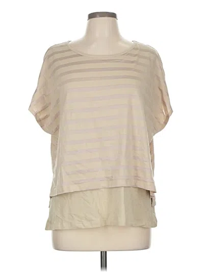 Pre-owned Chico's Short Sleeve T-shirt In Brown