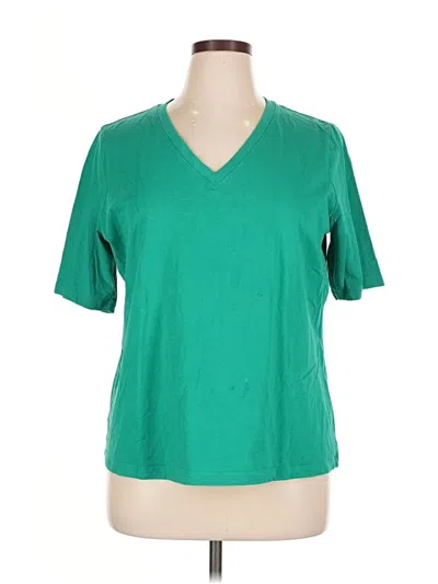 Pre-owned Chico's Short Sleeve T-shirt In Green