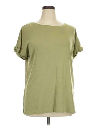 Pre-owned Chico's Short Sleeve T-shirt In Green