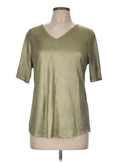Pre-owned Chico's Short Sleeve T-shirt In Green