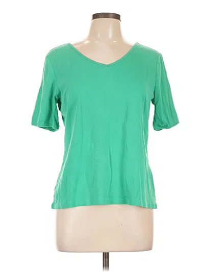 Pre-owned Chico's Short Sleeve T-shirt In Green