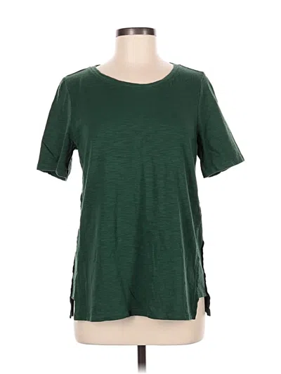 Pre-owned Chico's Short Sleeve T-shirt In Green