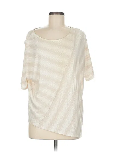 Pre-owned Chico's Short Sleeve T-shirt In Ivory