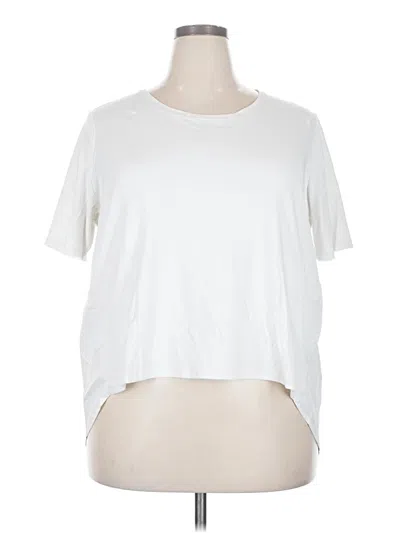 Pre-owned Chico's Short Sleeve T-shirt In Ivory