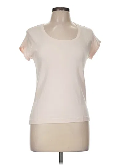 Pre-owned Chico's Short Sleeve T-shirt In Ivory