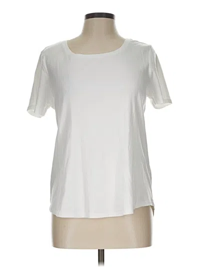 Pre-owned Chico's Short Sleeve T-shirt In Ivory
