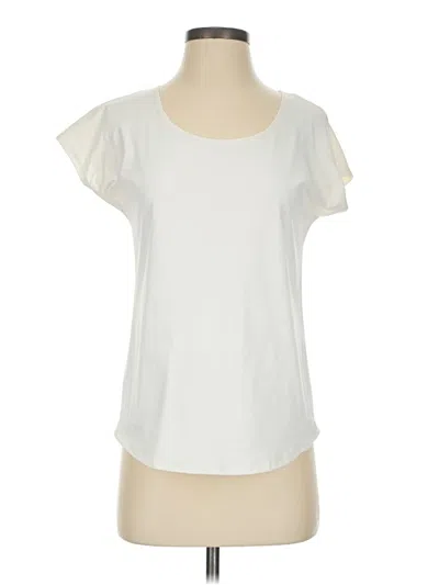Pre-owned Chico's Short Sleeve T-shirt In Ivory