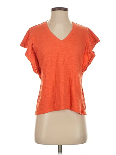 Pre-owned Chico's Short Sleeve T-shirt In Orange