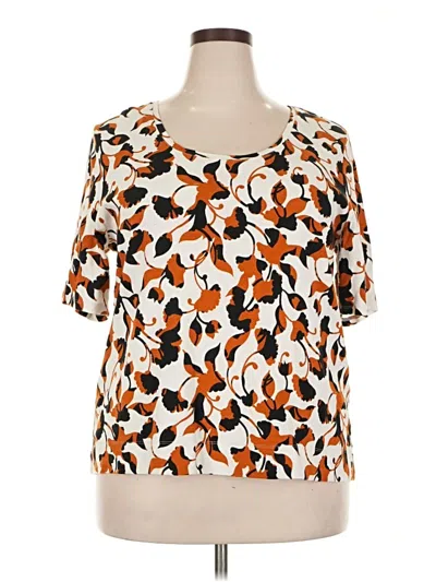 Pre-owned Chico's Short Sleeve T-shirt In Orange