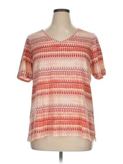 Pre-owned Chico's Short Sleeve T-shirt In Orange