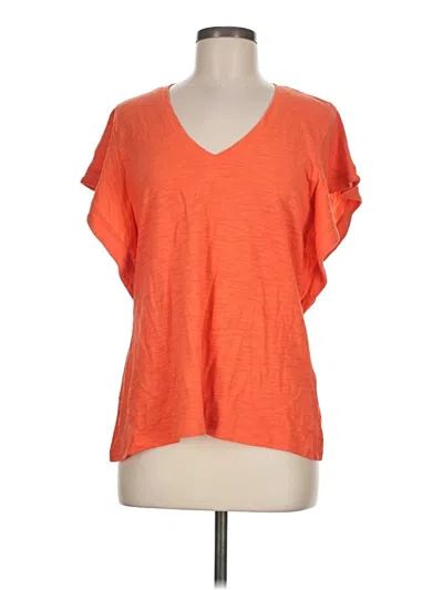 Pre-owned Chico's Short Sleeve T-shirt In Orange