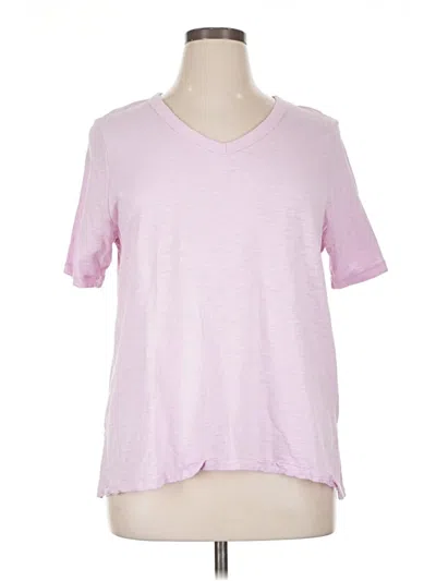 Pre-owned Chico's Short Sleeve T-shirt In Pink