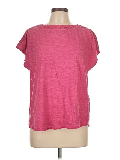 Pre-owned Chico's Short Sleeve T-shirt In Pink
