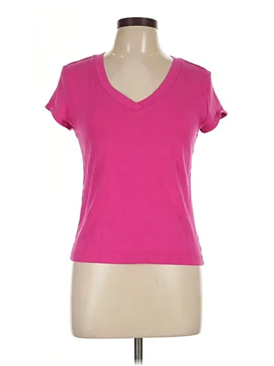 Pre-owned Chico's Short Sleeve T-shirt In Pink