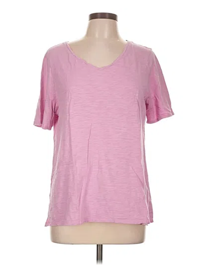 Pre-owned Chico's Short Sleeve T-shirt In Pink