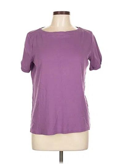 Pre-owned Chico's Short Sleeve T-shirt In Purple