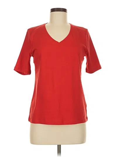 Pre-owned Chico's Short Sleeve T-shirt In Red