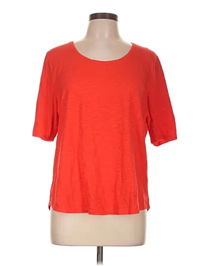 Pre-owned Chico's Short Sleeve T-shirt In Red
