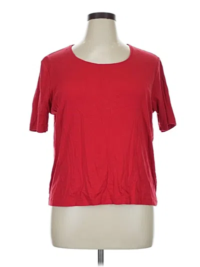 Pre-owned Chico's Short Sleeve T-shirt In Red