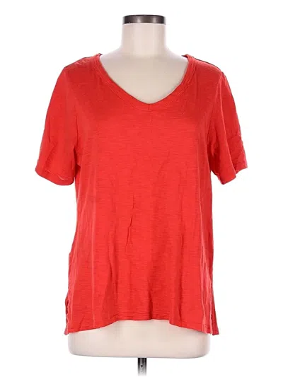 Pre-owned Chico's Short Sleeve T-shirt In Red