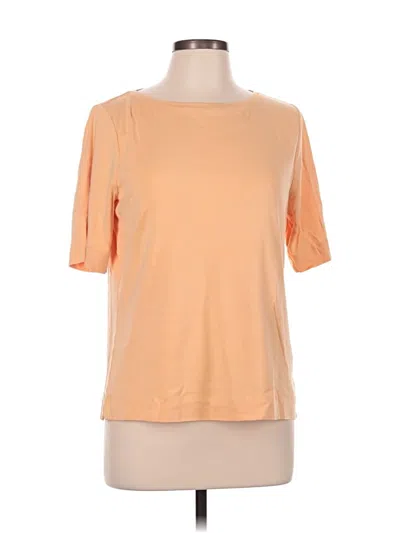 Pre-owned Chico's Short Sleeve T-shirt In Tan
