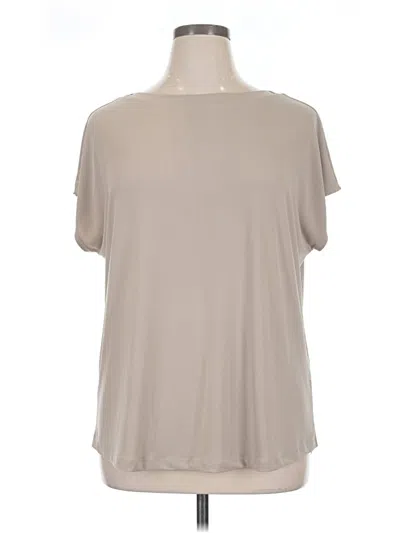 Pre-owned Chico's Short Sleeve T-shirt In Tan