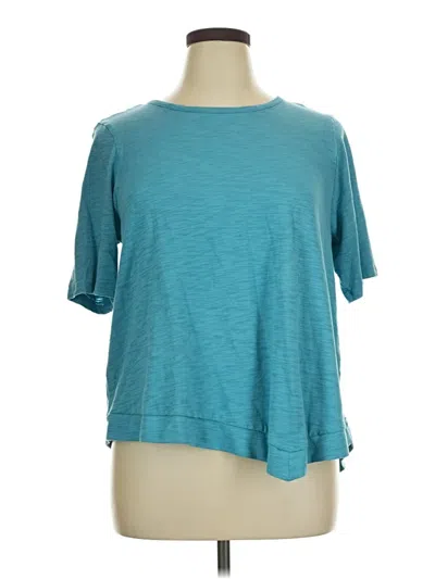 Pre-owned Chico's Short Sleeve T-shirt In Teal
