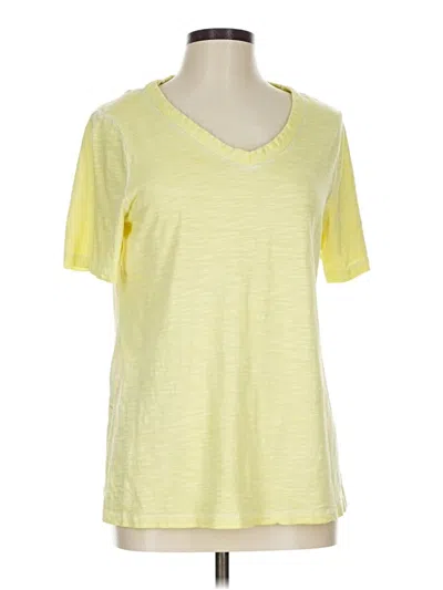 Pre-owned Chico's Short Sleeve T-shirt In Yellow