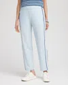 Chico's Side Piping Ankle Pants In Crystal Springs Size 14 |  Zenergy Activewear In Crystal Springs