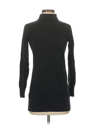 Pre-owned Chico's Silk Pullover Sweater In Black