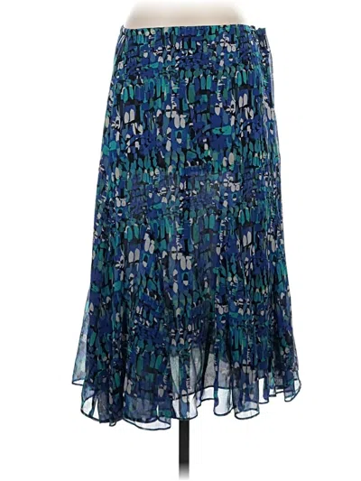 Pre-owned Chico's Silk Skirt In Blue