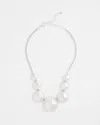 Chico's Silver Bib Necklace |  In Silver