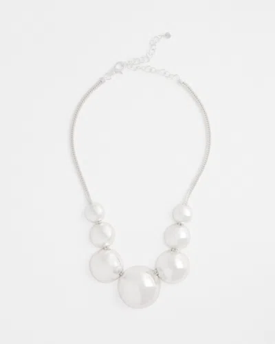 Chico's Silver Bib Necklace |