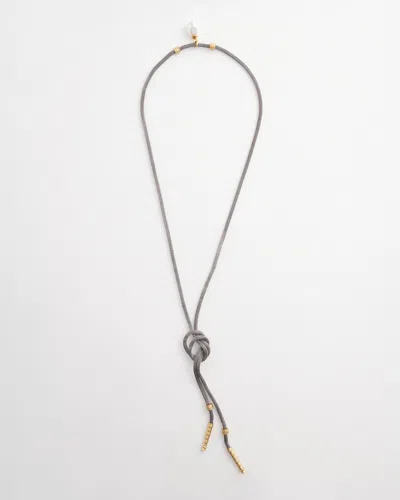 Chico's Silver Lariat Adjustable Necklace |