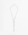 Chico's Silver Loop Drop Necklace |  In Silver