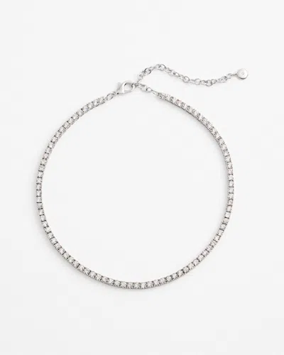 Chico's Silver Tennis Necklace |