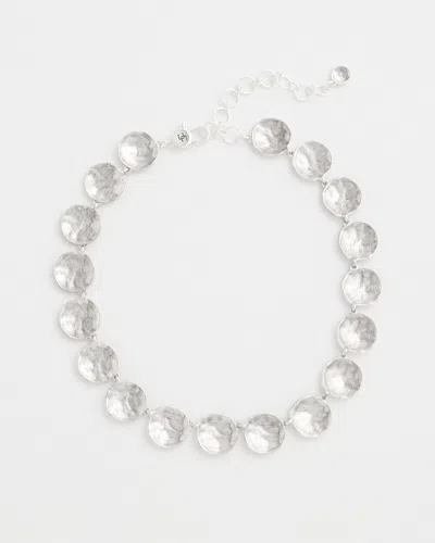 Chico's Silver Tone Circles Collar |