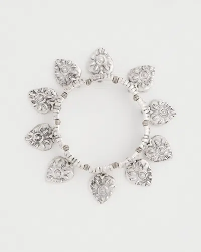 Chico's Silver-tone Leaf Charm Bracelet |