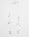 Chico's Silver Tone Leaf Necklace |  In Silver