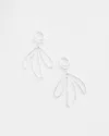 CHICO'S SILVER TONE PALM EARRINGS | CHICO'S