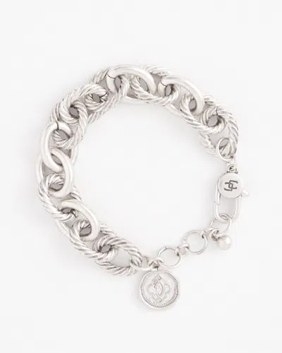 Chico's Silver-tone Textured Chain Bracelet |