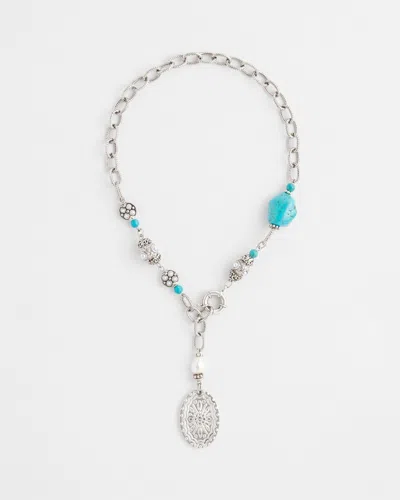 Chico's Single-strand Charm Necklace |  In Blue