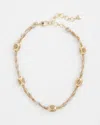 Chico's Single Strand Gold Beads Necklace |  In Gold