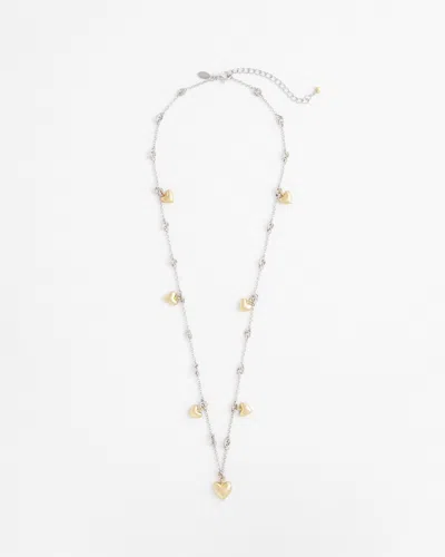 Chico's Single-strand Heart Necklace |  In Mixed Metals