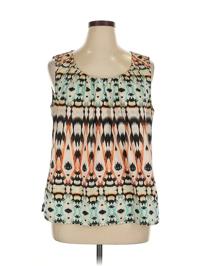 Pre-owned Chico's Sleeveless Blouse In Black