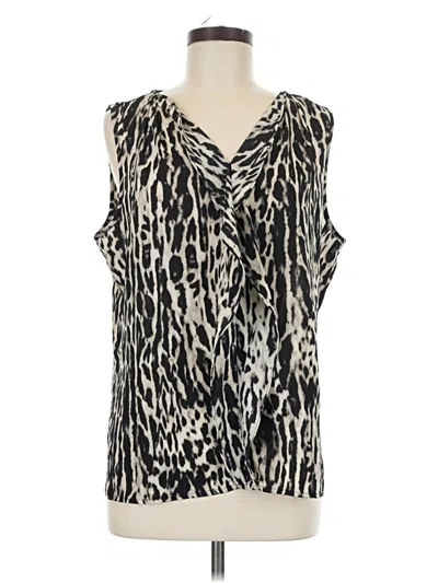 Pre-owned Chico's Sleeveless Blouse In Black